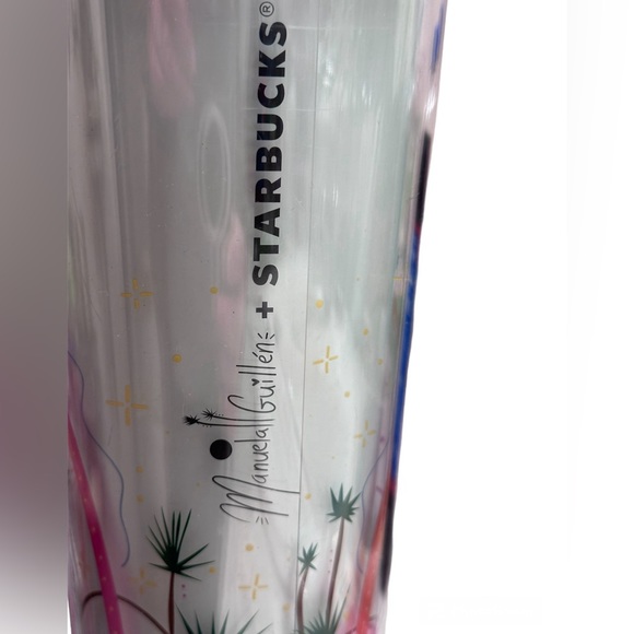 NWT Starbucks Fall 2023 Manuella Guillen Tumbler with Sun Topper Straw 24 Fl Oz - Picture 2 of 8